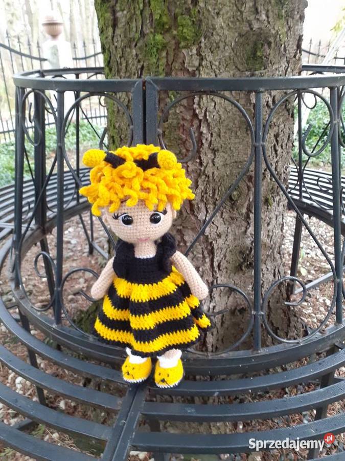 Lalka pszczółka na szydełku Nakło nad Notecią
