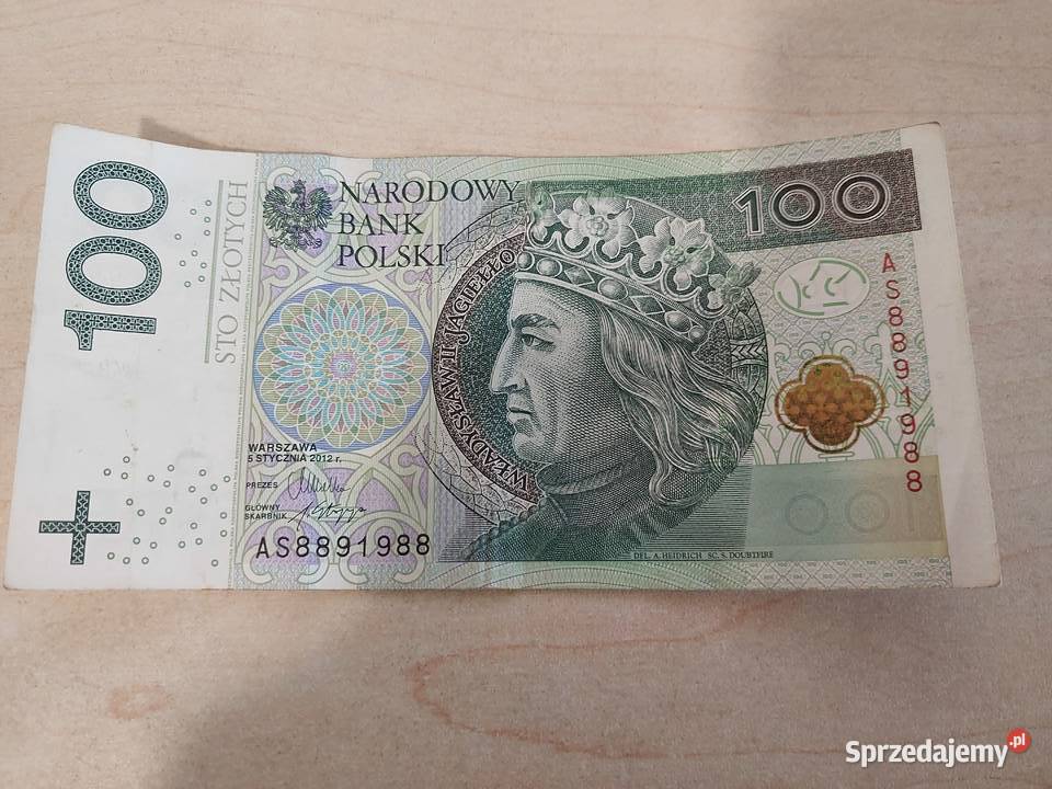 Banknot 100zl Gdańsk