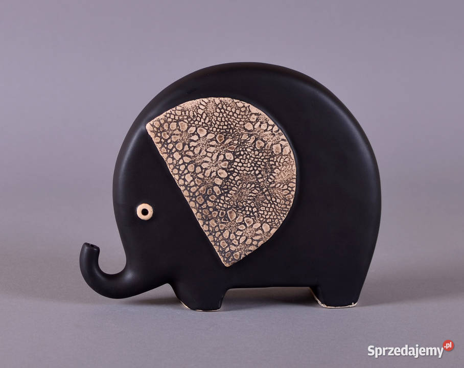 Słoń ceramiczny figurka słonia rzeźba słonia