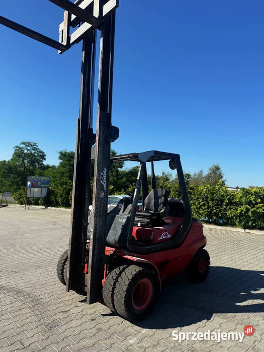 wózek widłowy terenowy LINDE H30D Perkins diesel łódzkie Działoszyn