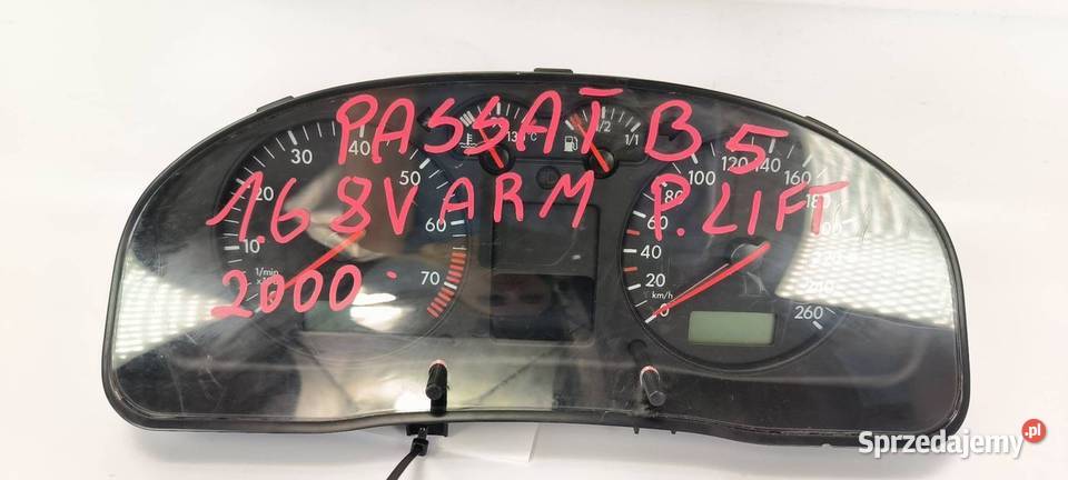 LICZNIK ZEGAR VOLKSWAGEN PASSAT B5 3B0920822 osobowe