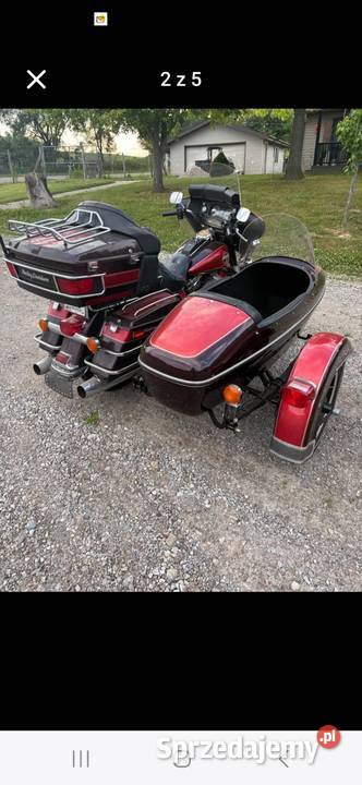Harley Elektra Evo z 1992 z oryginalnym wózkiem Baranowice