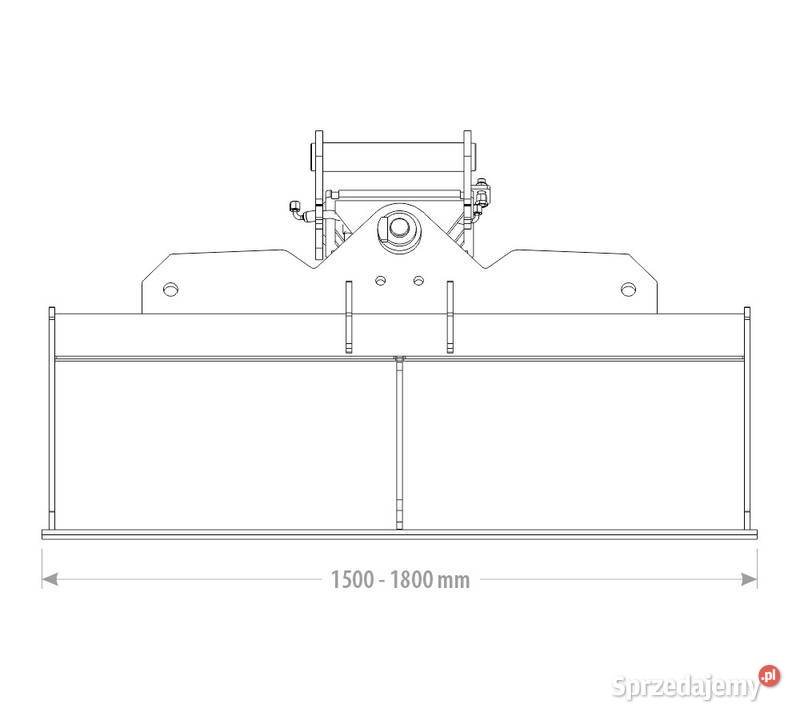 ŁYŻKA SKARPOWA HYDRAULICZNA DUO 8510T do koparki Kutno