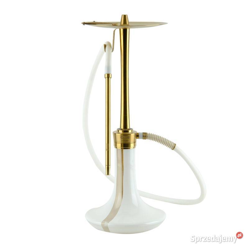 Oduman Cosmo Hookah Gold Body White Glass Fajka Łódź