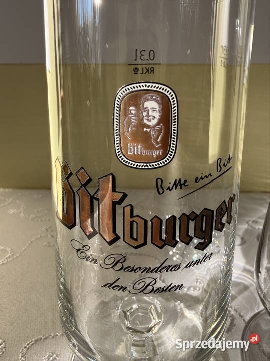 Zestaw 2 Szklanek Bitburger 03l Oryginalne przezroczysty Czerwionka-Leszczyny