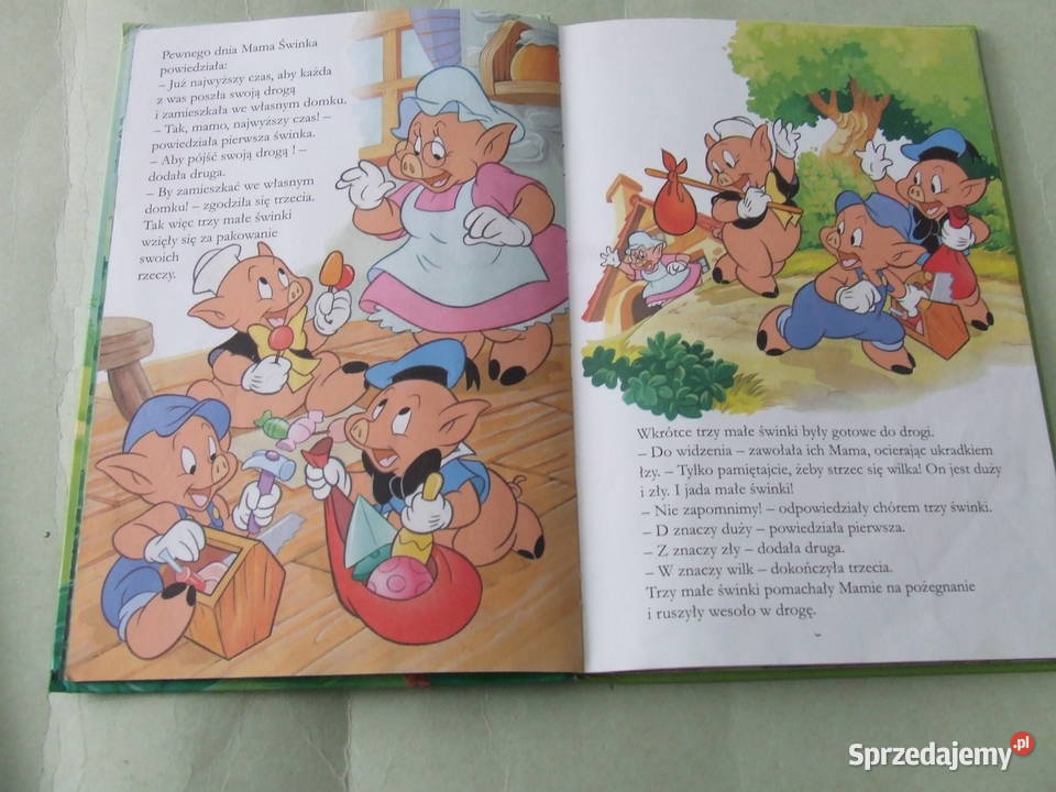 Disney Świat Kubusia Puchatka Trzy małe świnki twarda Książki dla dzieci