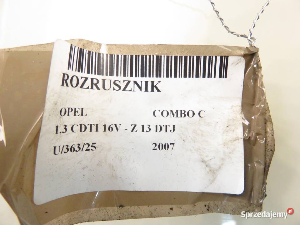 ROZRUSZNIK OPEL COMBO C 13 CDTI 16V Z 13 DTJ