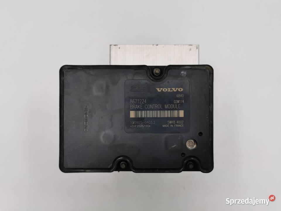 Pompa ABS ESP Volvo S60 S70 S80 V70 XC70 osobowe Układ hamulcowy Wyszków