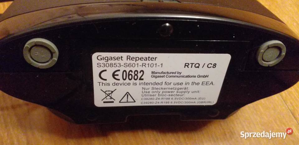 Wzmacniacz sieciowy Gigaset Repeater HX Black Wieliczka