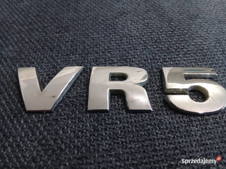 VR5 emblemat znaczek napis na klapę tył VW osobowe Szczerbice