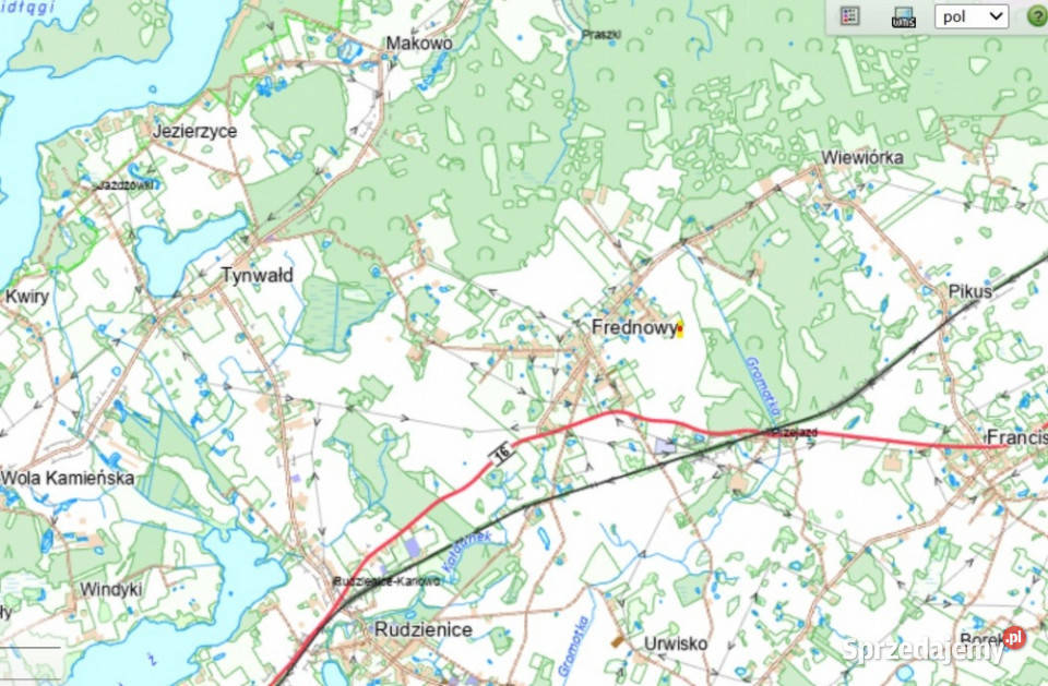 działka pod siedlisko 375 ara Frednowy