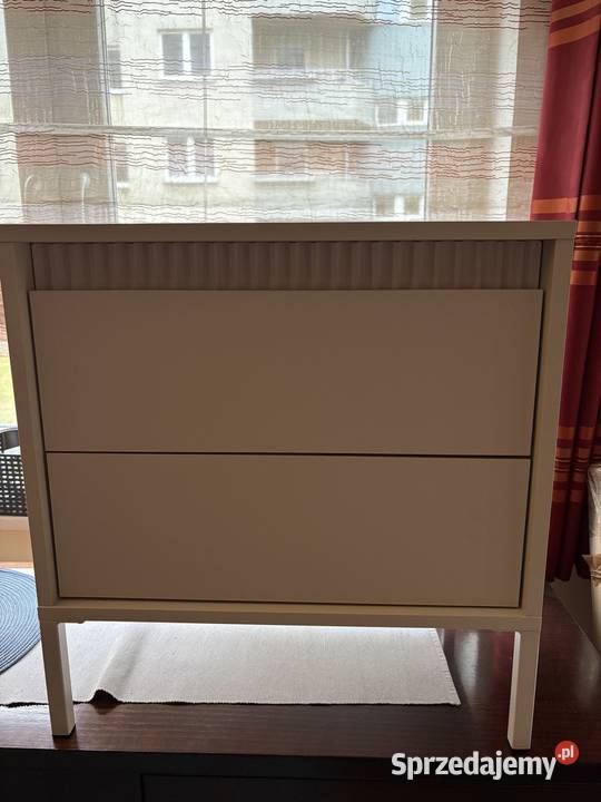 Stolik nocny z szufladami beżowy Wrocław
