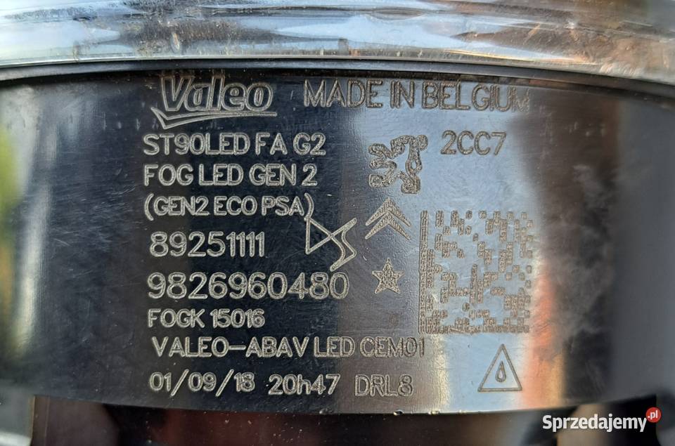 Halogen LED DRL Peugeot 3008 5008 DS7 Valeo Mielęcin