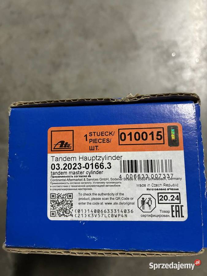 Pompa hamulcowa ATE 03202301663 do Mercedes W123 mazowieckie Warszawa