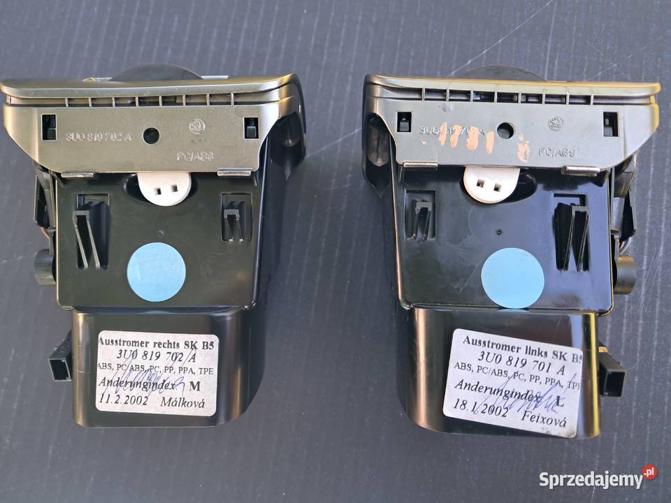 Kratki nawiewu Skoda Superb VW Passat B5 FL lewa dolnośląskie Wrocław sprzedam