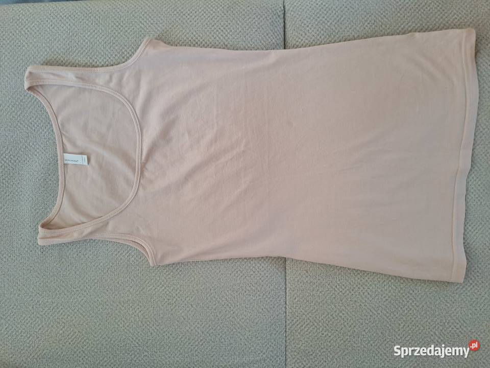 Vero Moda Top Basic Dłuższy Pudrowy Róż Maxi różowy Warszawa