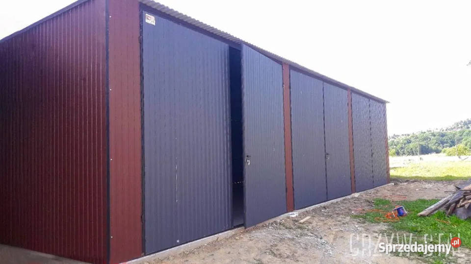 Garaż Blaszany hala 10x6m z profilawysoki wjazd Jelenia Góra