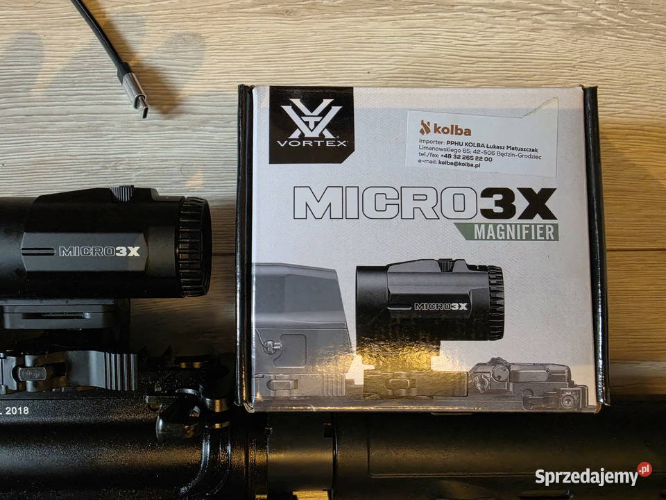 Vortex MICRO 3x powiększalnik wieczysta Sporty strzeleckie i myślistwo Zabrze