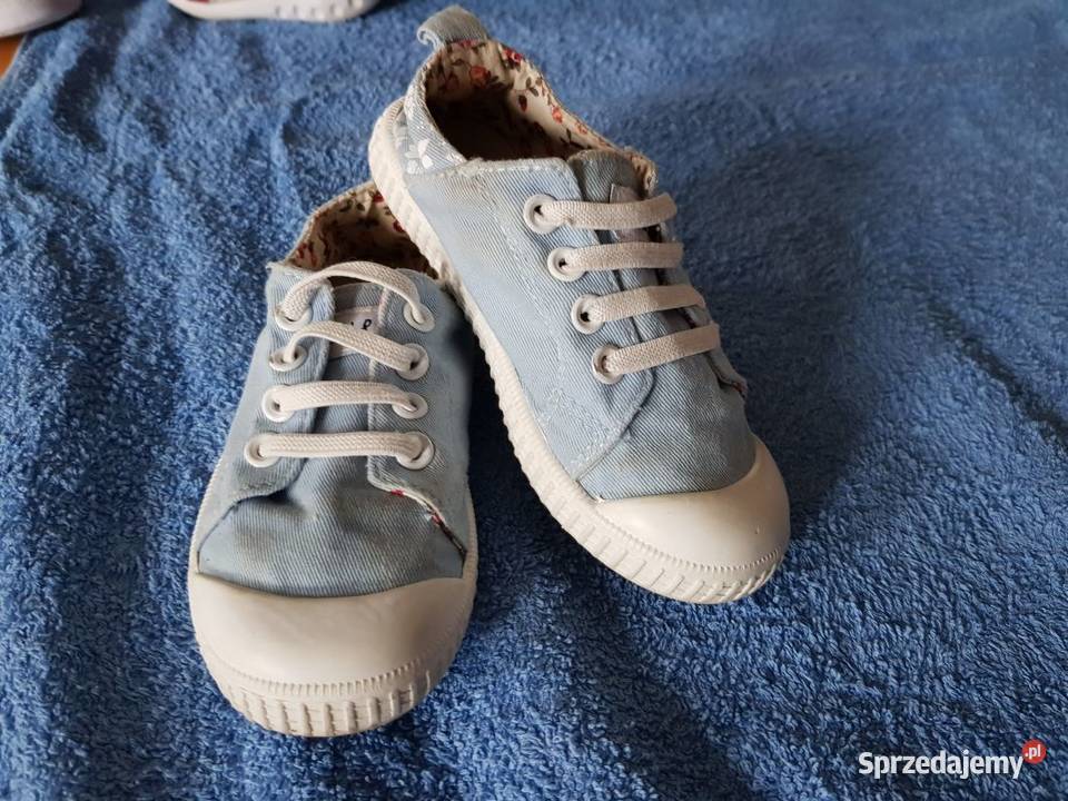 Trampki Nelli Blu błękitne kwiatuszki letnie Kielce