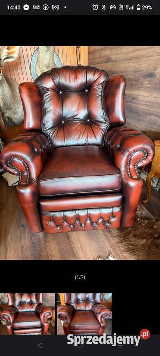 Chesterfield angielski Fotele Biała Podlaska