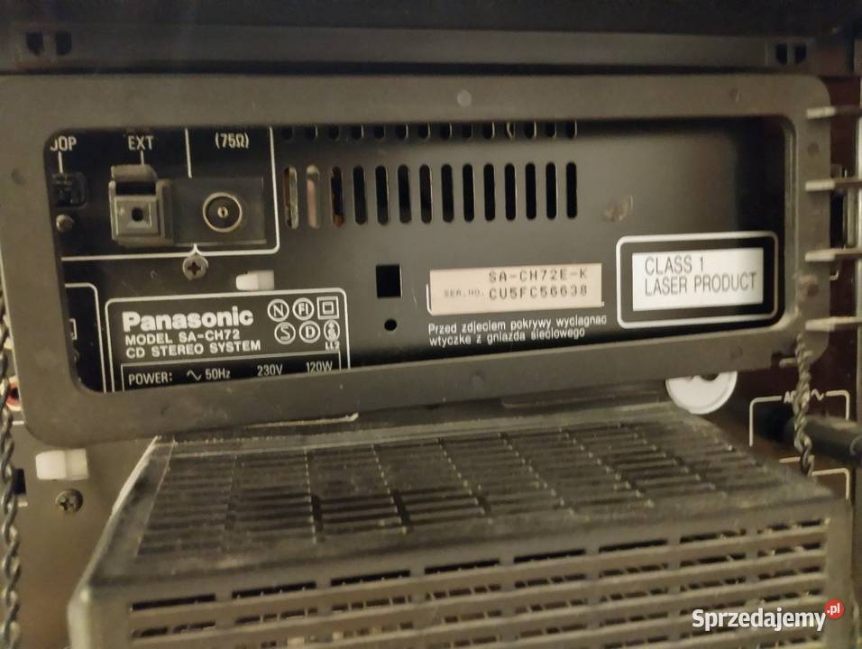 Wieża Panasonic SACH72 CD radio magnetofon Warszawa