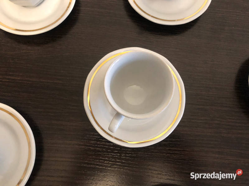 6 filiżanek i 6 spodków do espresso fena Krosno