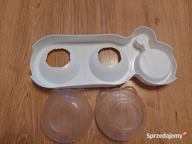 Zestaw potrójnych misek zwierząt