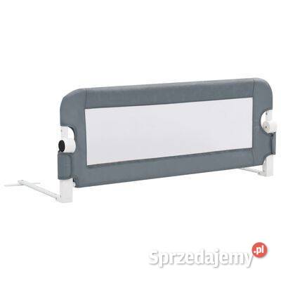 vidaXL Barierka do łóżeczka dziecięcego szara Warszawa