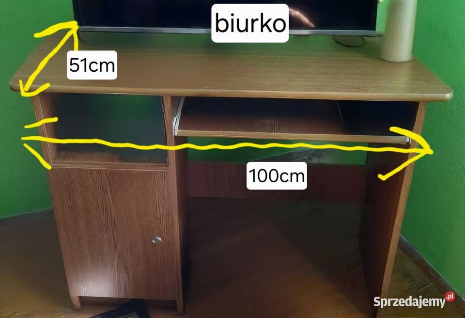 Biurko solidne stabilne Turze Pole
