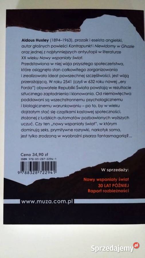 Nowy wspaniały świat Aldous Huxley Warszawa
