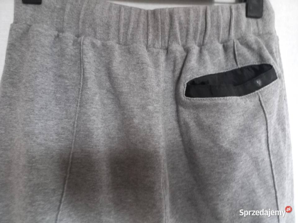 Spodnie dresowe Męskie szare r ML stan Odzież sportowa
