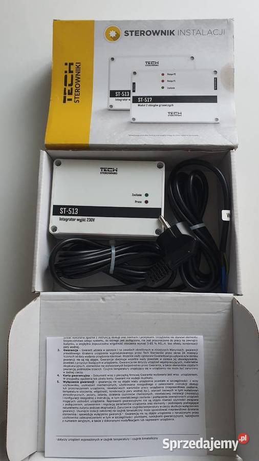 TECH ST513 sterownik integrator 5 wejść kotła Ogrzewanie Wrocław