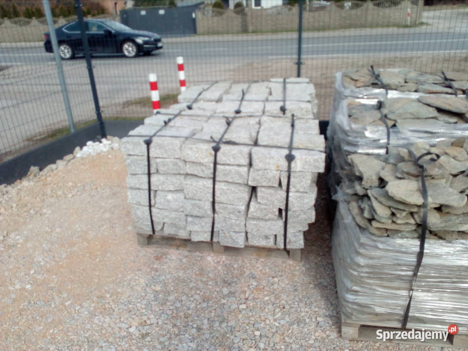 Kostka granitowa łupek szarogłazowy piaskowiec Zgierz