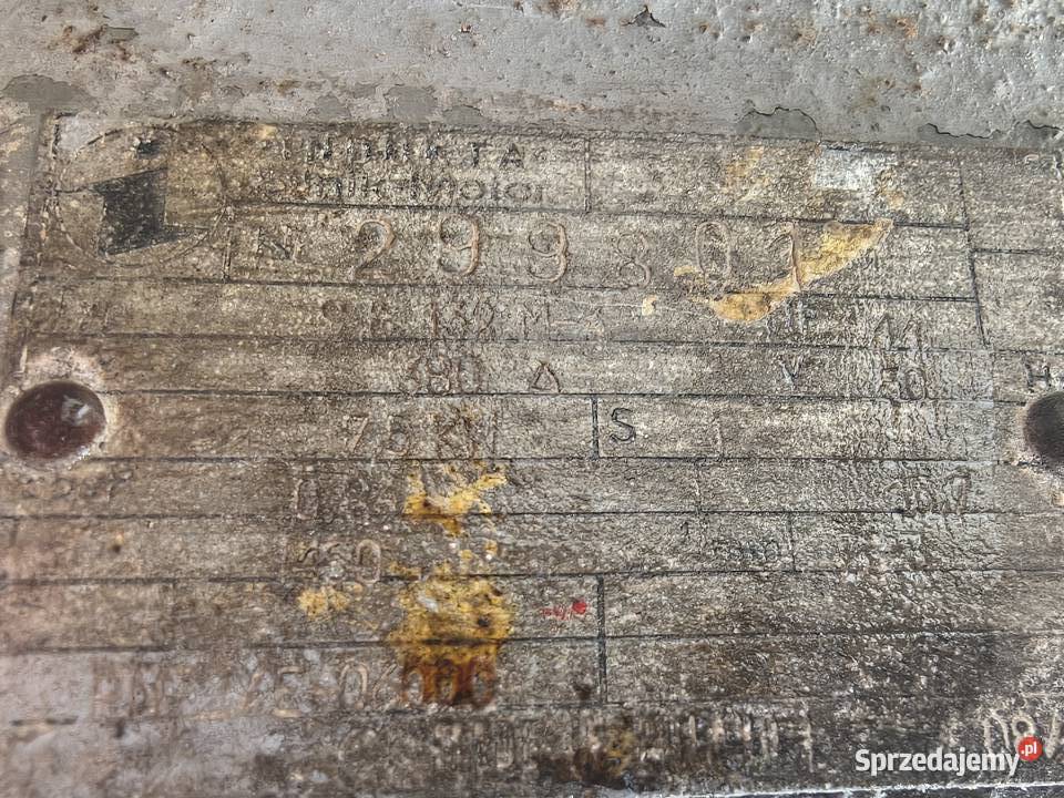 Silnik 75 kw uszkodzony Opatowiec sprzedam