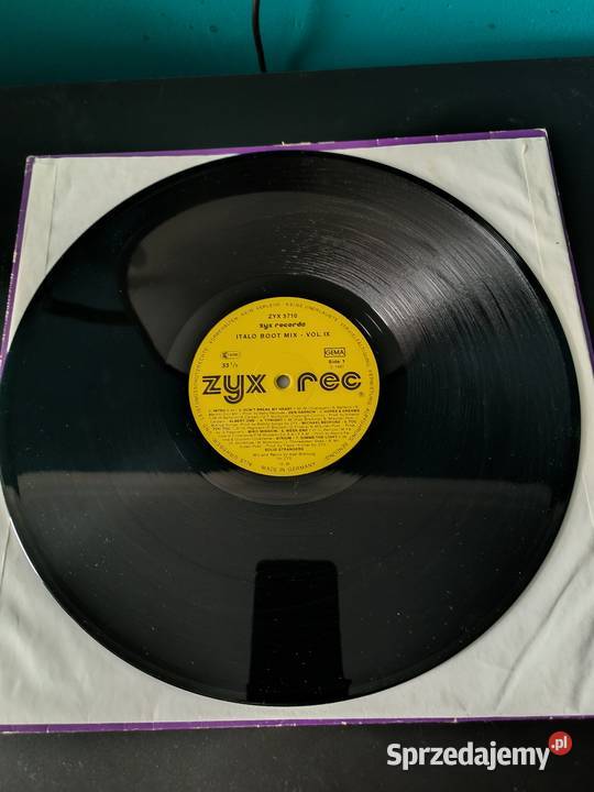 Italo Boot Mix Vol9 Vinyl 12 ZYX 1987 Tychy