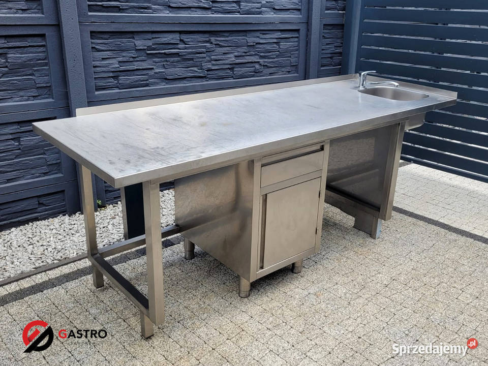 Zlew gastronomiczny 1komorowy 230x80x89