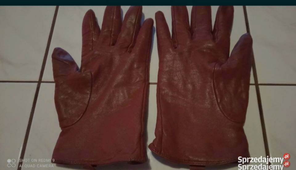 Rękawiczki skórzane damskie w ładnym stanie Wrocław