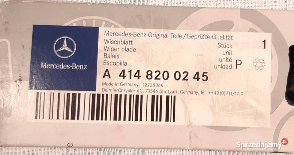PIÓRO WYCIERACZKI MERCEDES W169 W245 VANEO Mielęcin