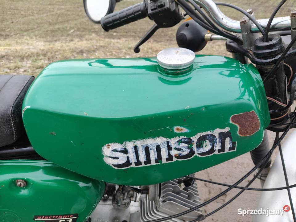 Simson S51 1985 z dokumentami elektronik 6v Nowe Skalmierzyce sprzedam