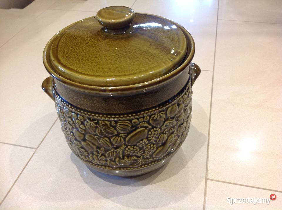 Garnek Ceramiczny Rumtopf z Pokrywką Nowa Sól