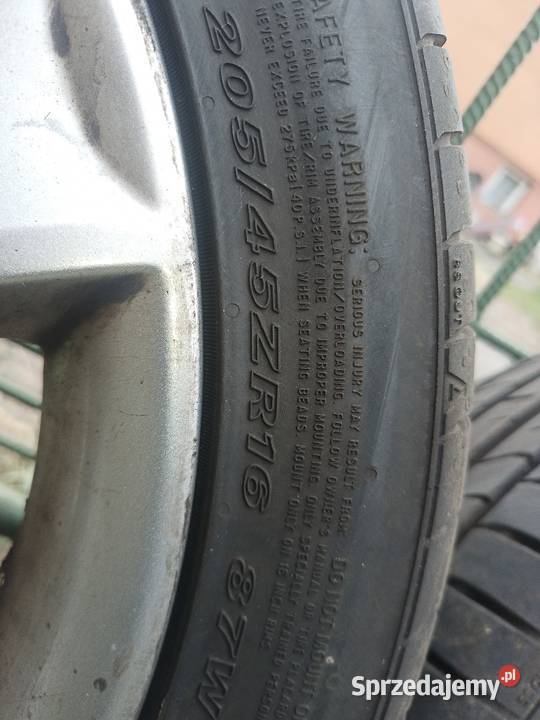 Koła alufelgi 5x100 R16 20545R16 Włosienica sprzedam