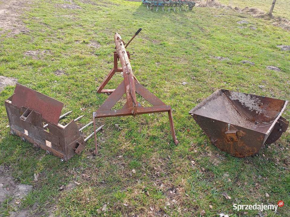 Ładowacz na tył łyżka i widły komplet Rolnictwo Krzeczów