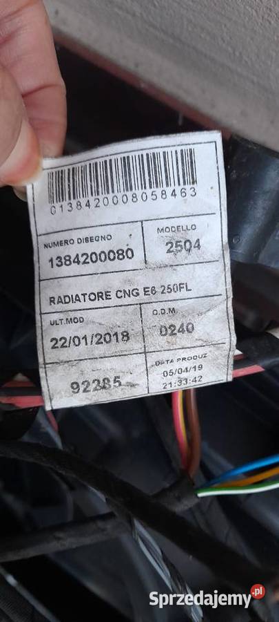 Wentylator chłodnicy Fiat Ducato Jumper Movano dostawcze Ostrów Wielkopolski