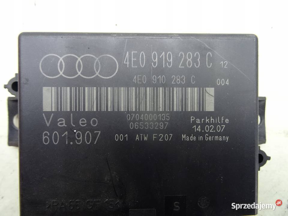 4E0919283C AUDI A8 D3 MODUL STEROWNIK PDC Przemęt
