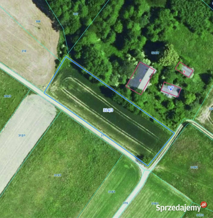 Działka z wz 30x95m podkarpackie