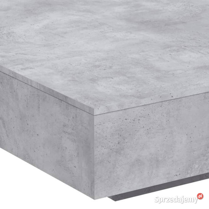 Stolik kawowy szarość betonu 100x100x31 WM836598 Warszawa sprzedam
