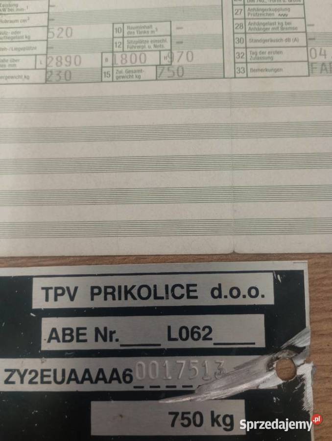 Przyczepka samochodowa towarowe Gnojnica