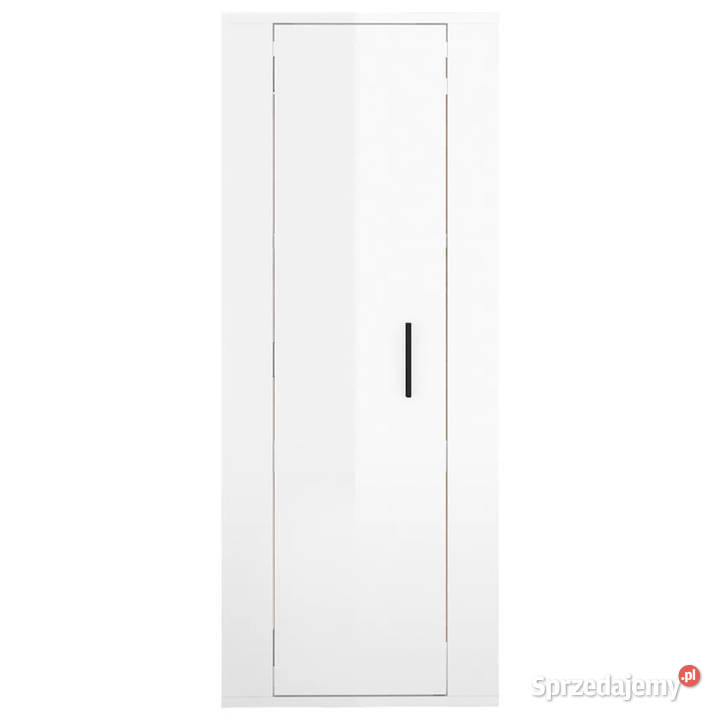 Wisząca szafka TV wysoki połysk biała 40x345x100 Warszawa