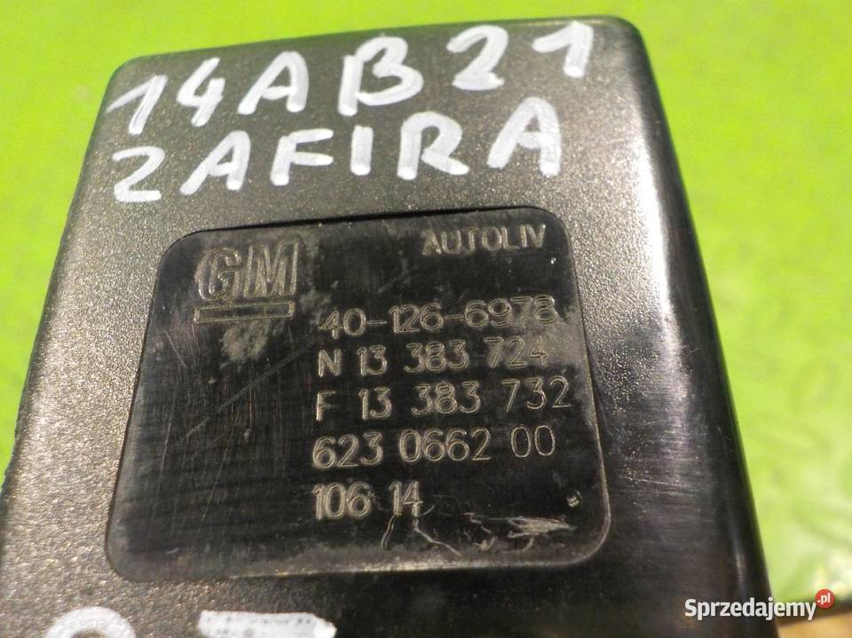 OPEL ZAFIRA C 20 CDTI 14r zapinka pasa prawa tyl Suków