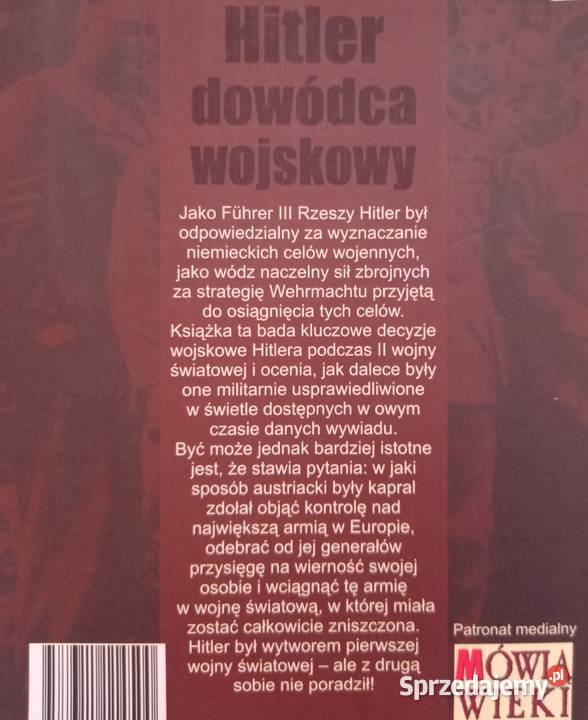 Hitler dowódca wojskowy Rok wydania 2009